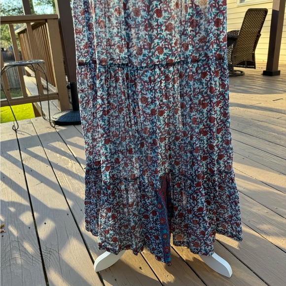 Poupette St. Barth Summer Dress blue /red size small - Picture 11 of 14